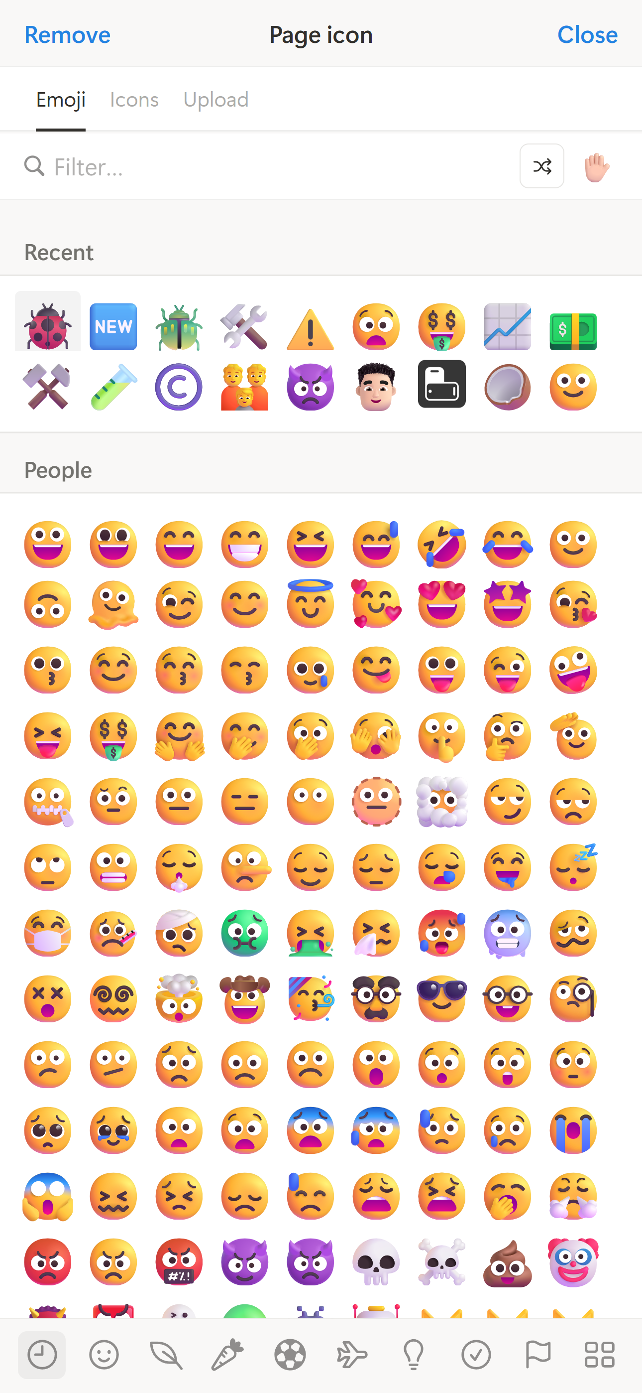 Tiptap Emoji Drawer preview